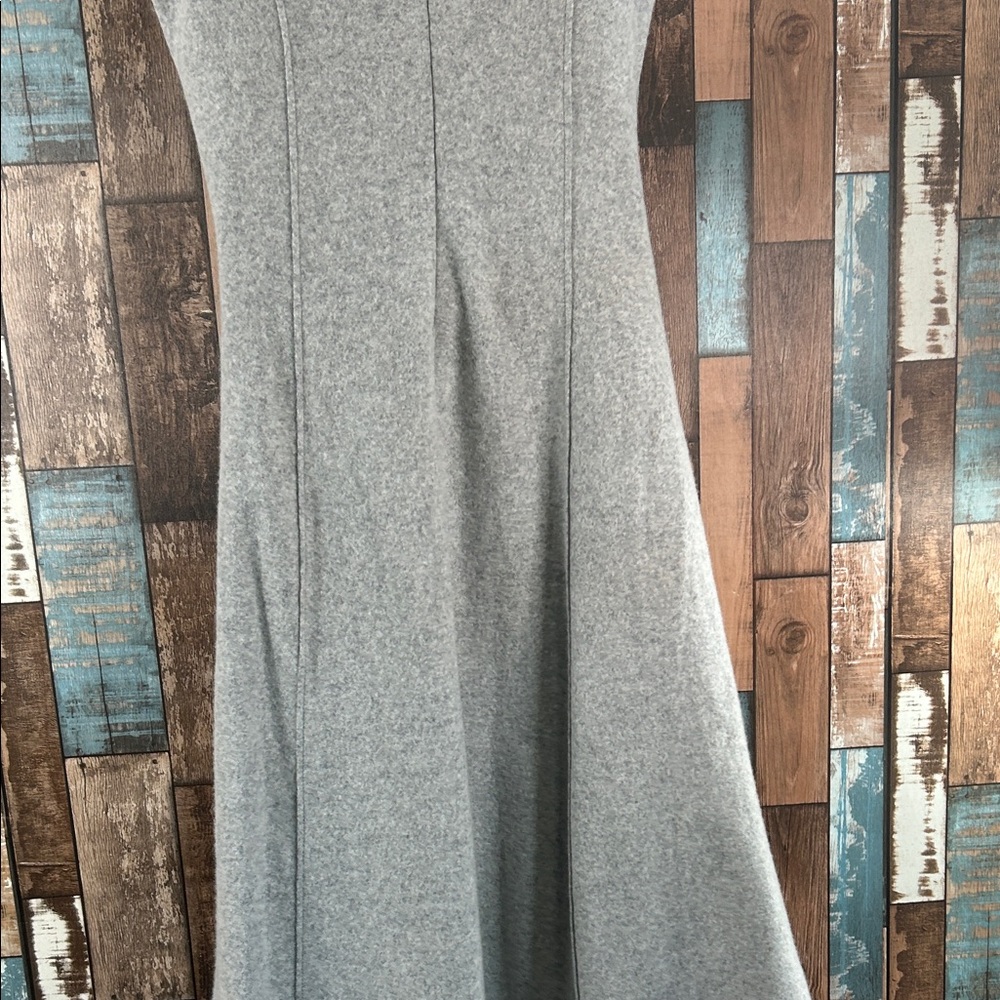 Pascal Millet Large  Gray Sleeveless Turtleneck Midi Dress - Picture 15 of 16